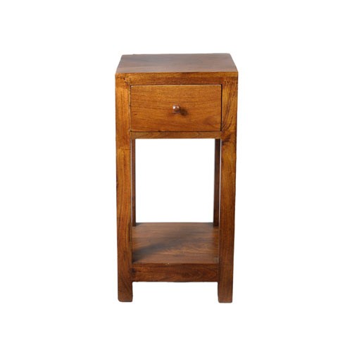 Acacia Lisbon Stand With Drawer Small